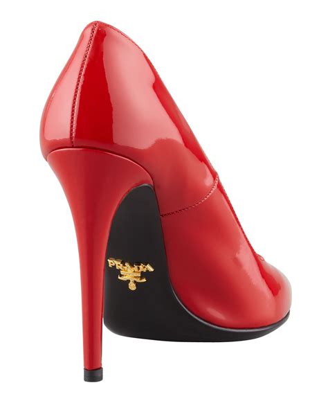 red prada shoes|prada red bottom shoes.